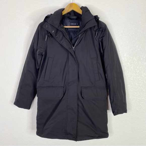 Everlane Black The Renew Long Puffer Jacket - Picture 2 of 8